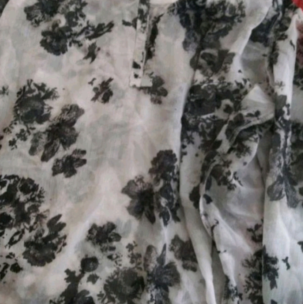 See threw Short sleeve formal shirt
